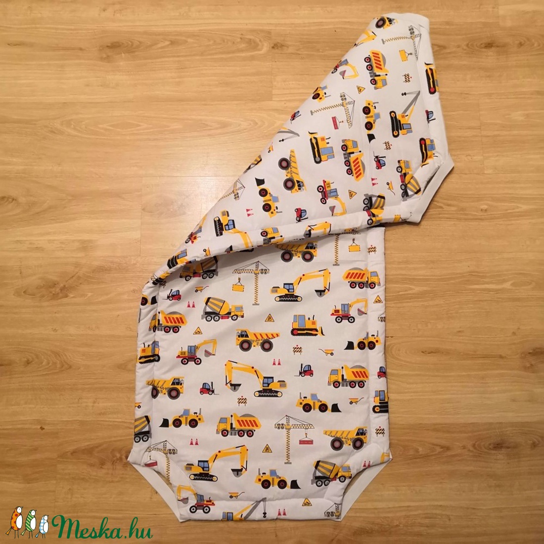 Bélelt lepedő óvodai kiságyra 100% pamutból! Sárga munkagépes - - Meska.hu Bélelt lepedő óvodai kiságyra 100% pamutból! Sárga munkagépes - - Meska.hu