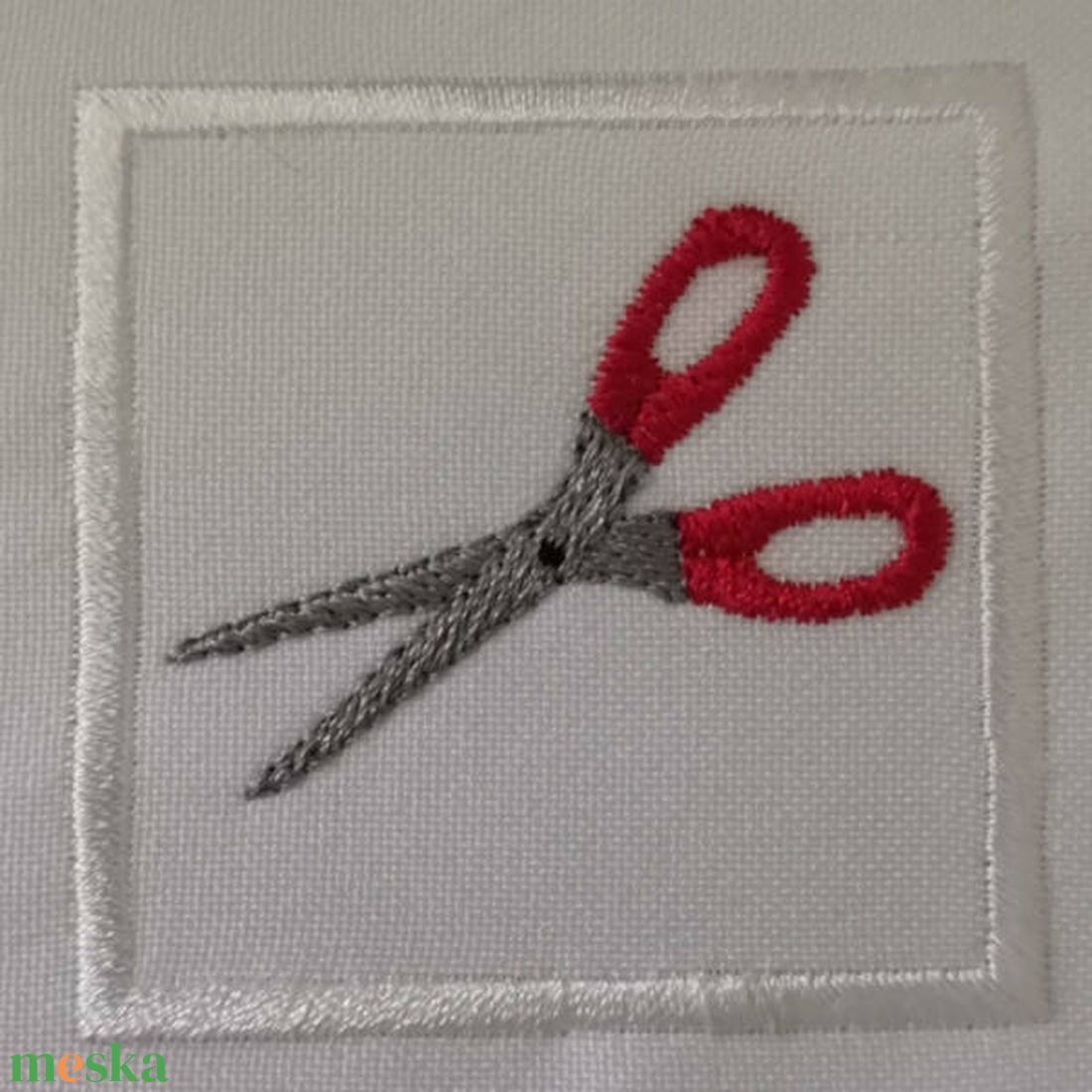 Olló felvarrható, hímzett ovis jel több méretben - játék & sport - ovis felszerelés - óvodai jelek - Meska.hu