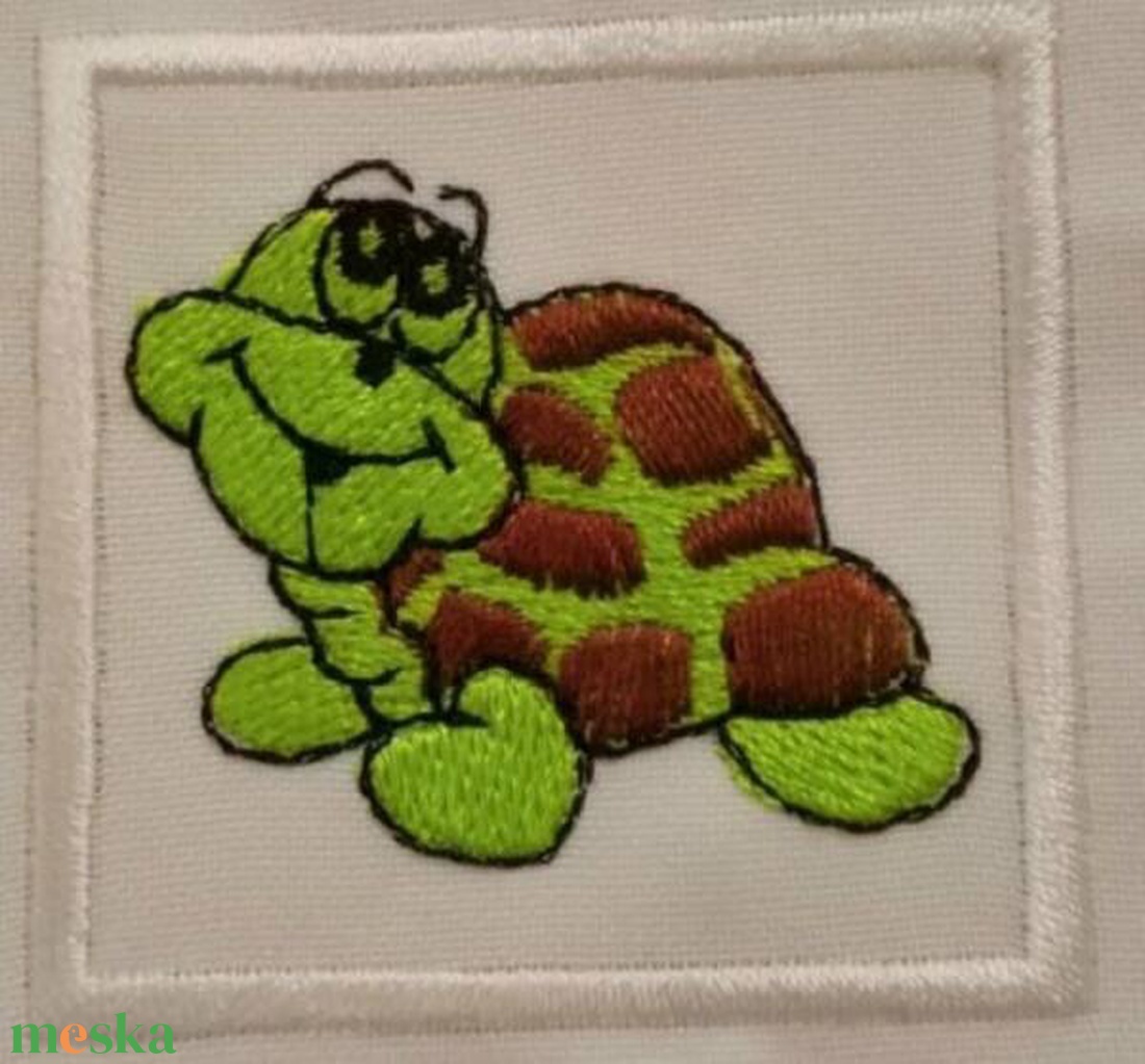 Teknős felvarrható, hímzett ovis jel több méretben - játék & sport - ovis felszerelés - óvodai jelek - Meska.hu