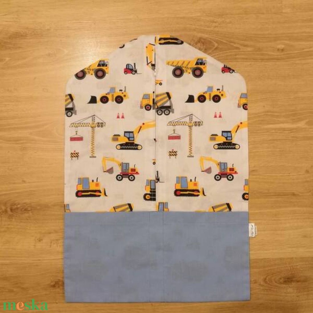 Ovis zsák - sárga munkagépes - játék & sport - ovis felszerelés - ovis zsák - Meska.hu