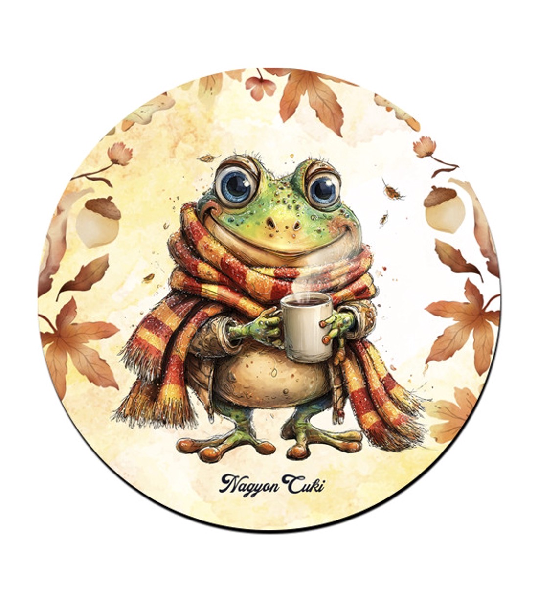 3 db bájos őszi erdei varázs kör alakú alátét szett (#104) -  - Meska.hu