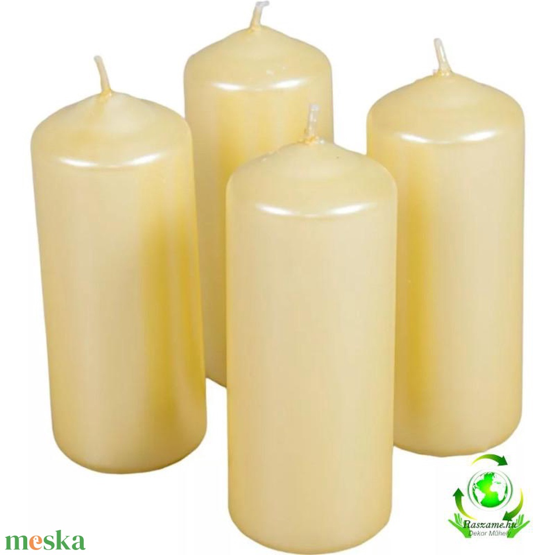 Metál henger gyertya szett 40x100mm - krém - kellékek & szerszámok - dekorációs kellékek - dekorációs gyertya - Meska.hu Metál henger gyertya szett 40x100mm - krém - kellékek & szerszámok - dekorációs kellékek - dekorációs gyertya - Meska.hu