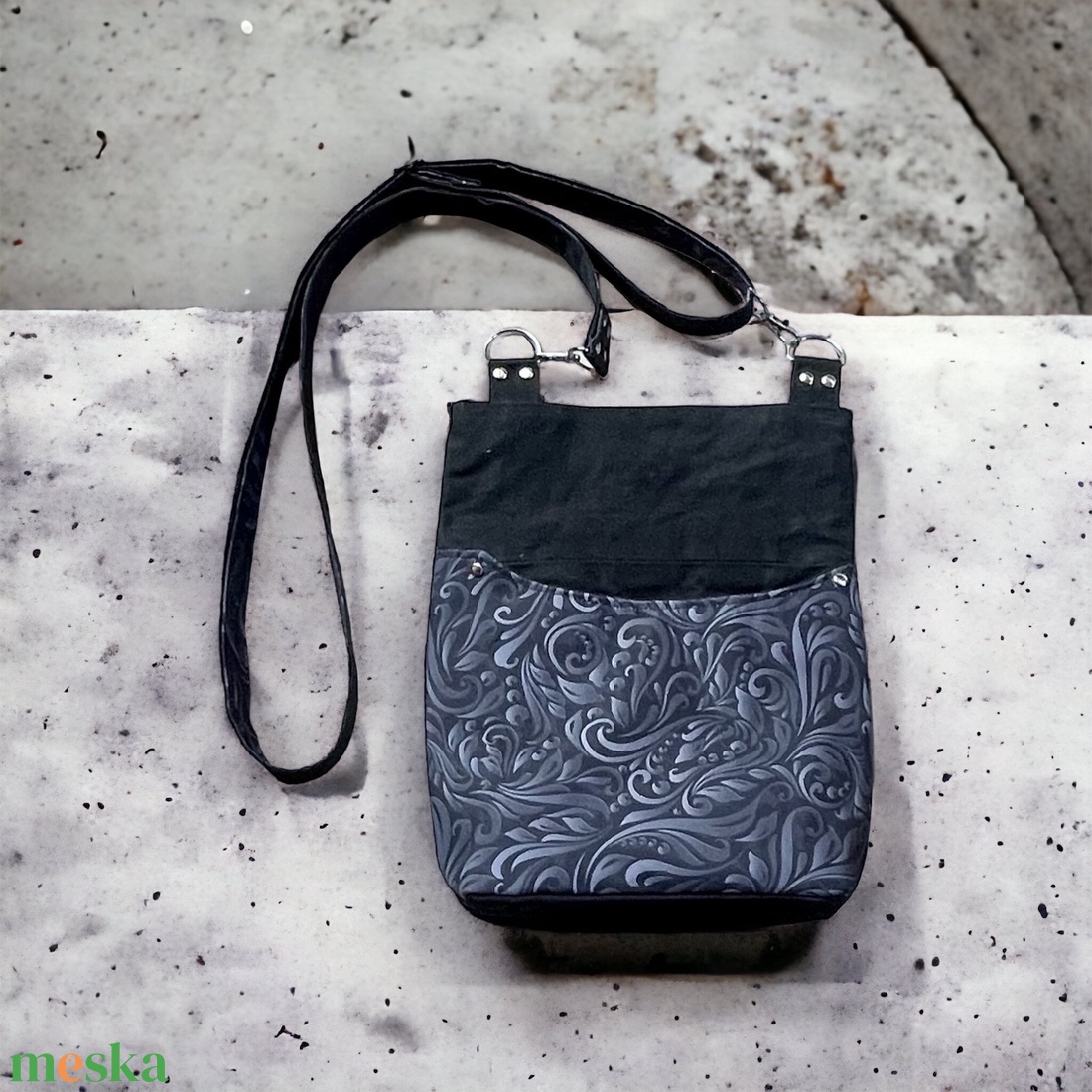 Kecses, elegáns, kényelmes, impregnált es vízálló vászon válltáska - táska & tok - kézitáska & válltáska - kézitáska - Meska.hu