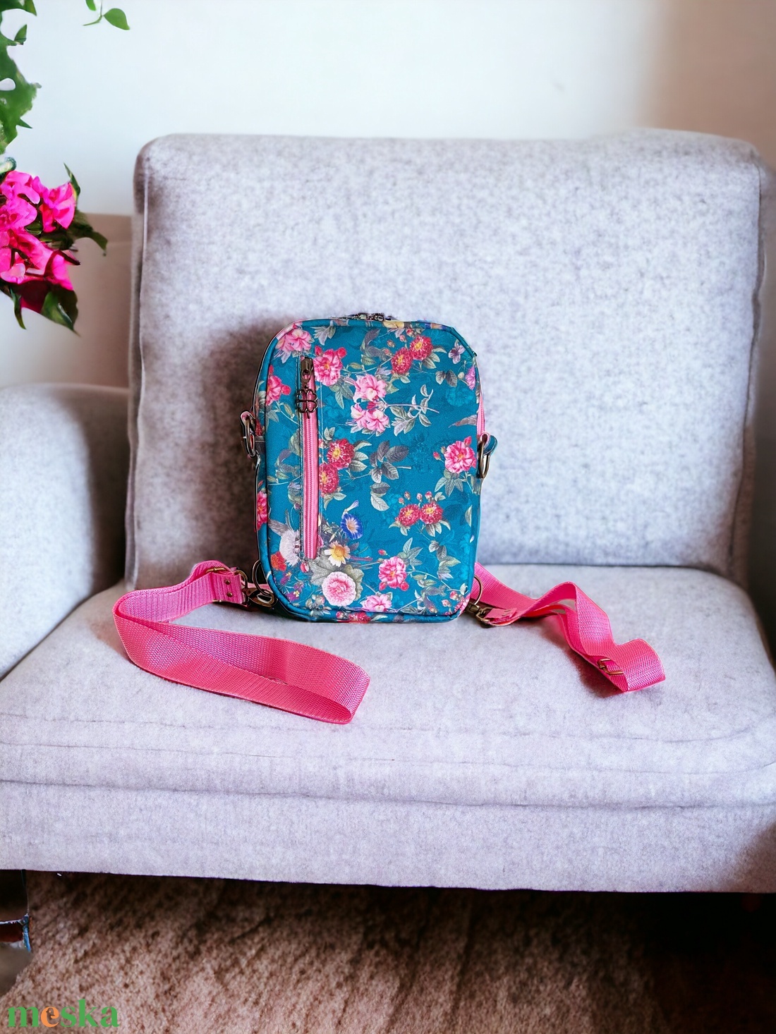 4 funkciós variálható csodás virágmintával - táska & tok - variálható táska - Meska.hu