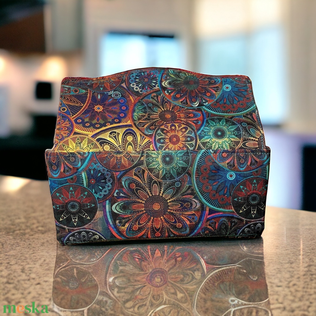Mandala mintás nagyméretű pénztárca  - táska & tok - pénztárca & más tok - pénztárca - női pénztárca - Meska.hu