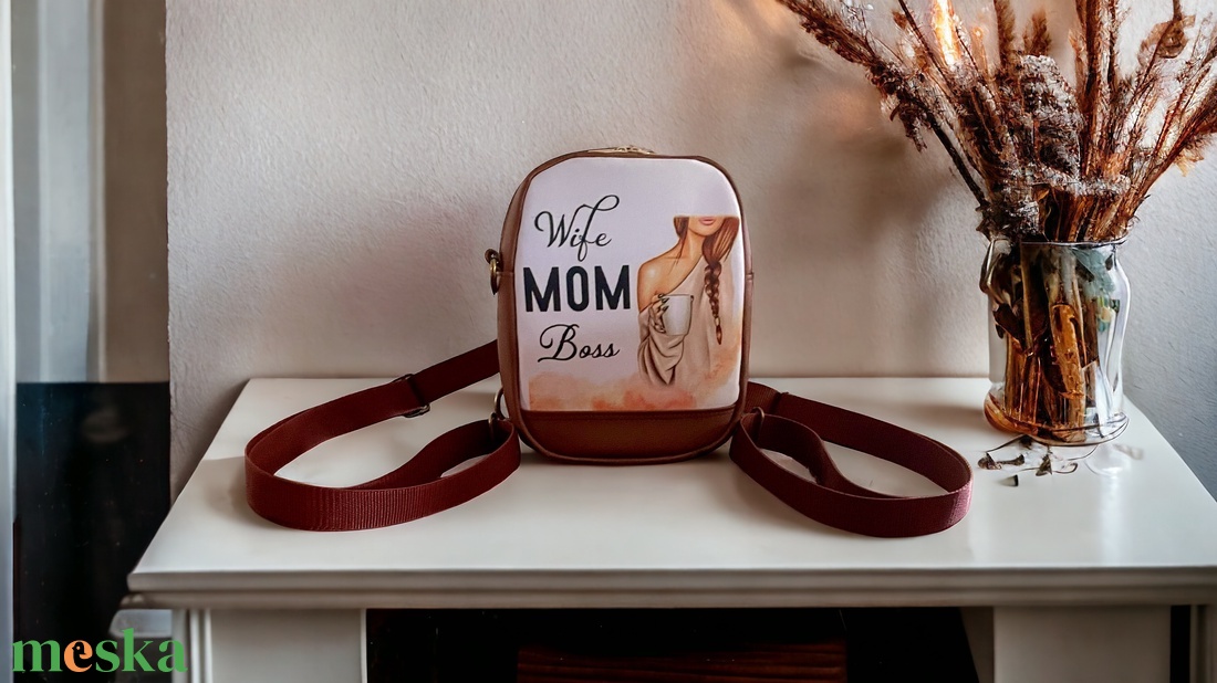 4 funkciós variálható táska MOM felirattal  - táska & tok - variálható táska - Meska.hu