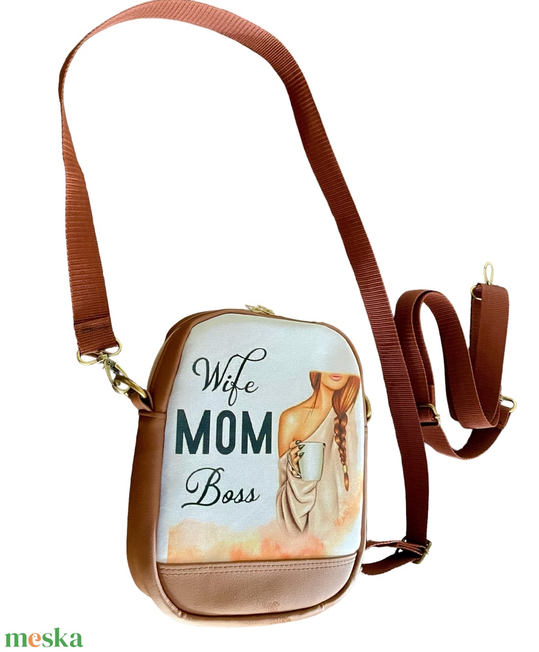 4 funkciós variálható táska MOM felirattal  - táska & tok - variálható táska - Meska.hu
