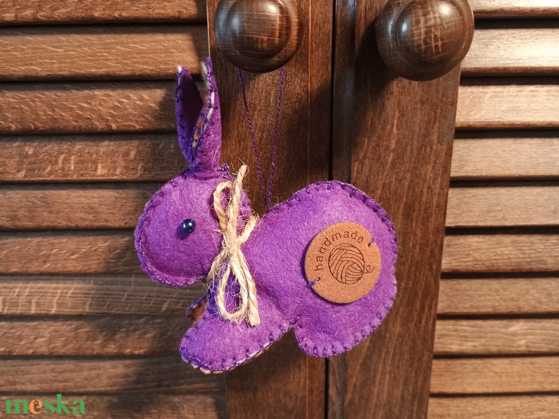 Őszi nyúl, tök mintás - otthon & életmód - dekoráció - dísztárgy - Meska.hu