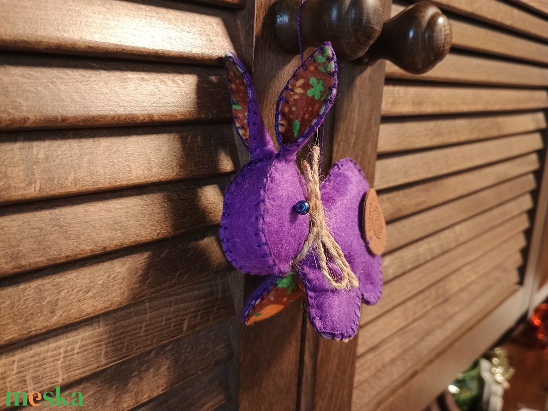 Őszi nyúl, tök mintás - otthon & életmód - dekoráció - dísztárgy - Meska.hu