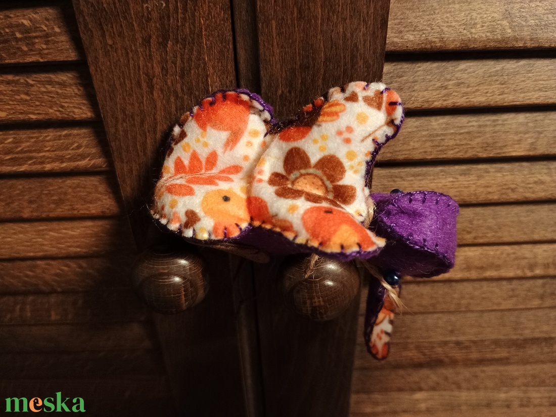 Őszi nyúl madarakkal - otthon & életmód - dekoráció - fali és függő dekoráció - függődísz - Meska.hu