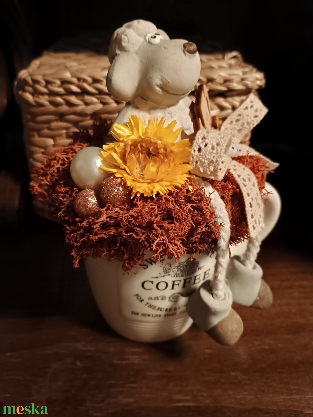 Bárányos bögre dísz -  - Meska.hu