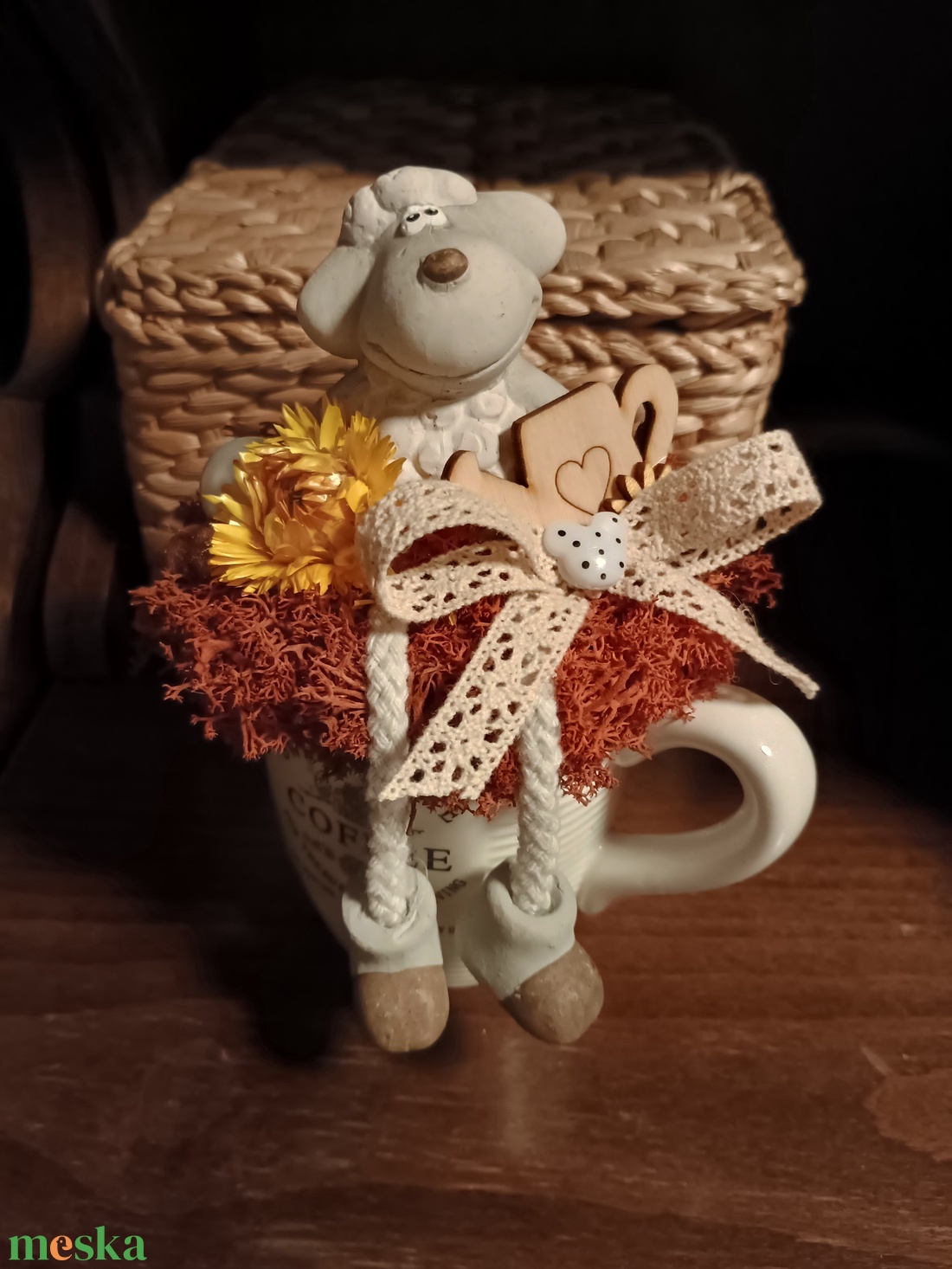 Bárányos bögre dísz -  - Meska.hu