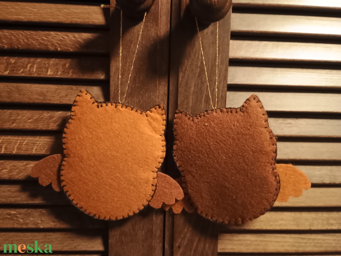 Bagoly pár - otthon & életmód - dekoráció - fali és függő dekoráció - függődísz - Meska.hu