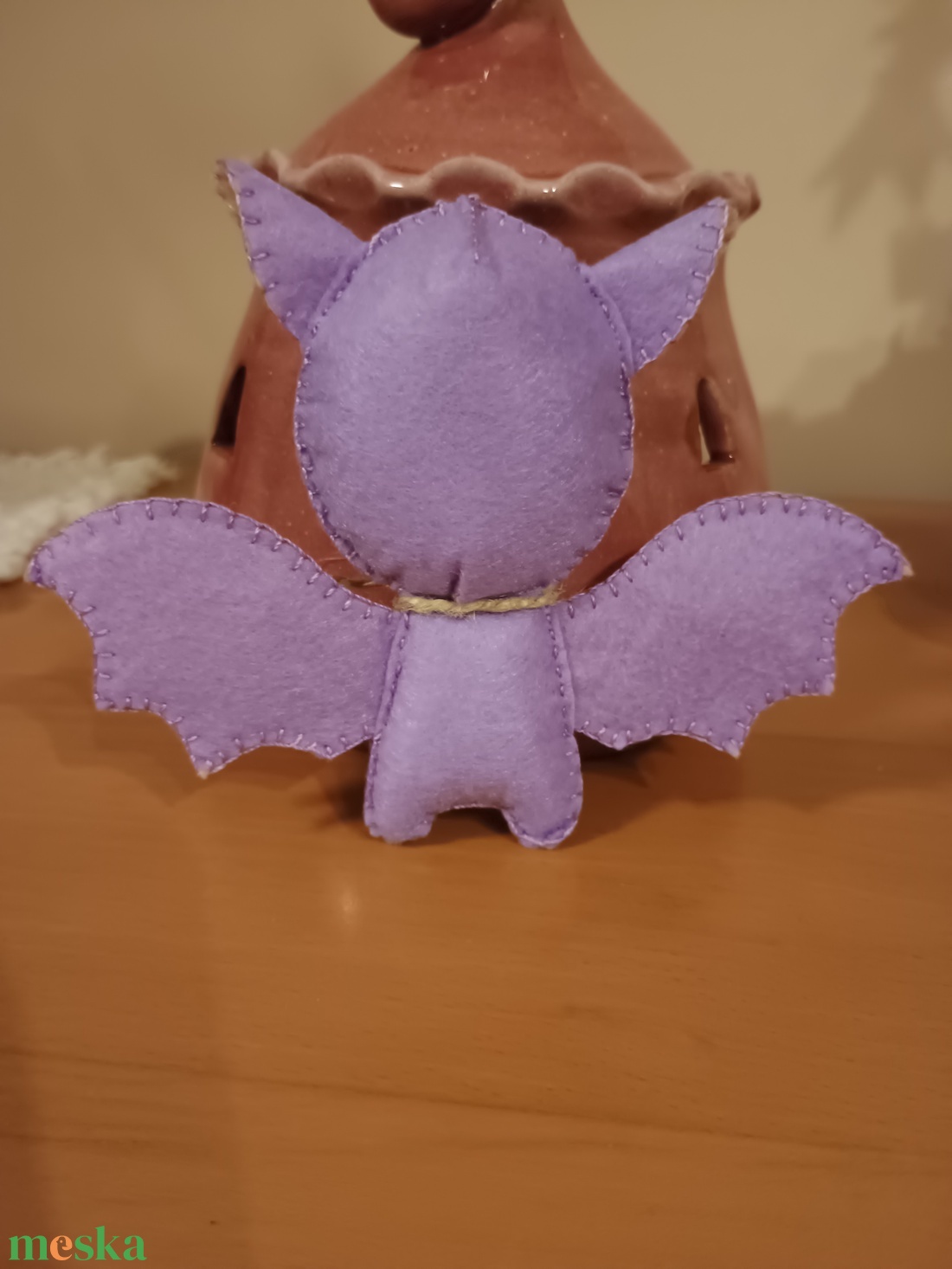 Cuki filc denevér kabala (világos lila) - játék & sport - plüssállat & játékfigura - denevér - Meska.hu