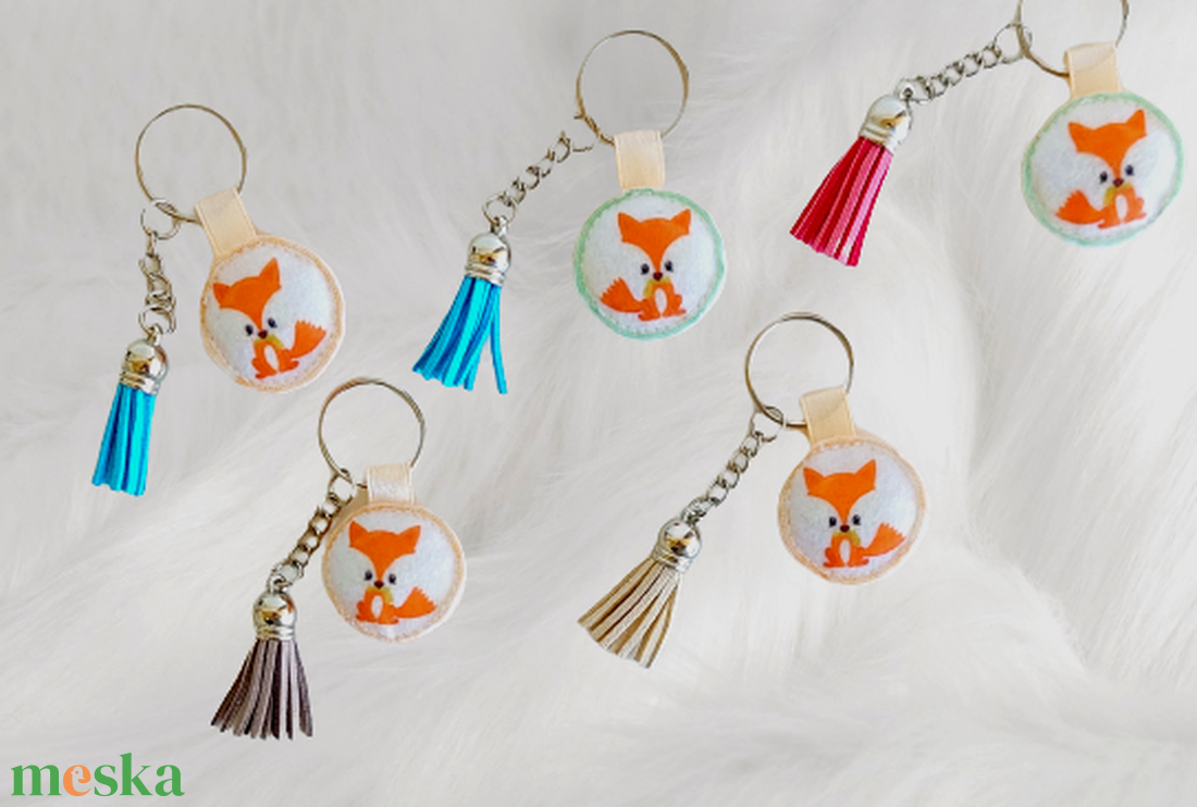 Rókás kulcstartó  - táska & tok - kulcstartó & táskadísz - kulcstartó - Meska.hu