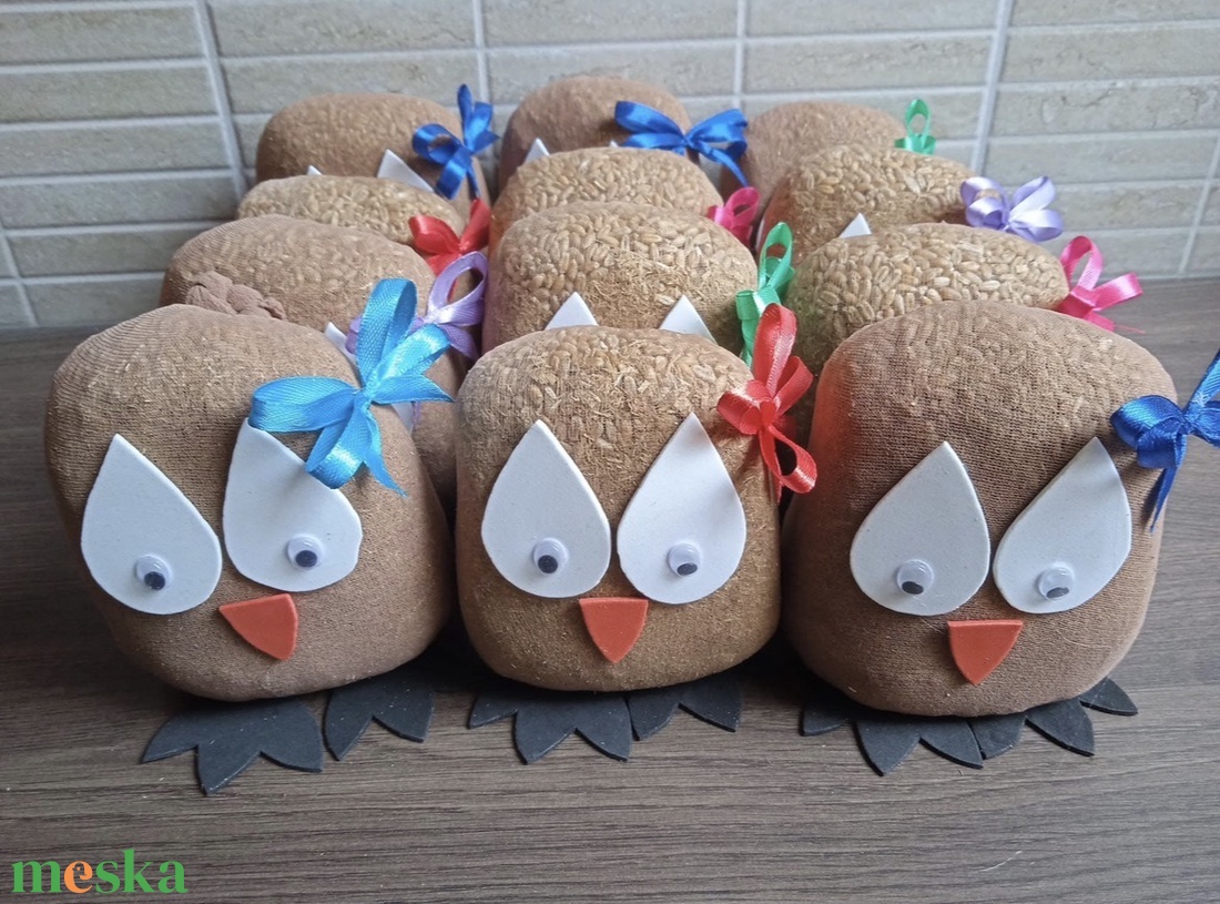 10 db Cuki búza madárka - Luca búza - karácsony - adventi díszek - adventi ablakdekoráció - Meska.hu