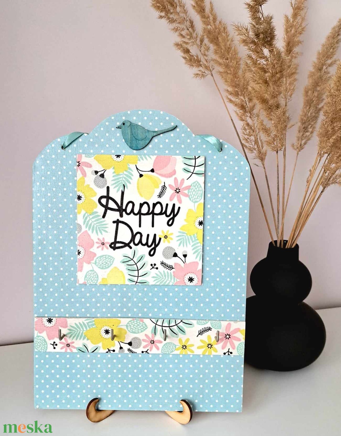 Fali kulcstartó/ékszertartó - Happy day - otthon & életmód - dekoráció - fali és függő dekoráció - fali kulcstartó - Meska.hu Fali kulcstartó/ékszertartó - Happy day - otthon & életmód - dekoráció - fali és függő dekoráció - fali kulcstartó - Meska.hu