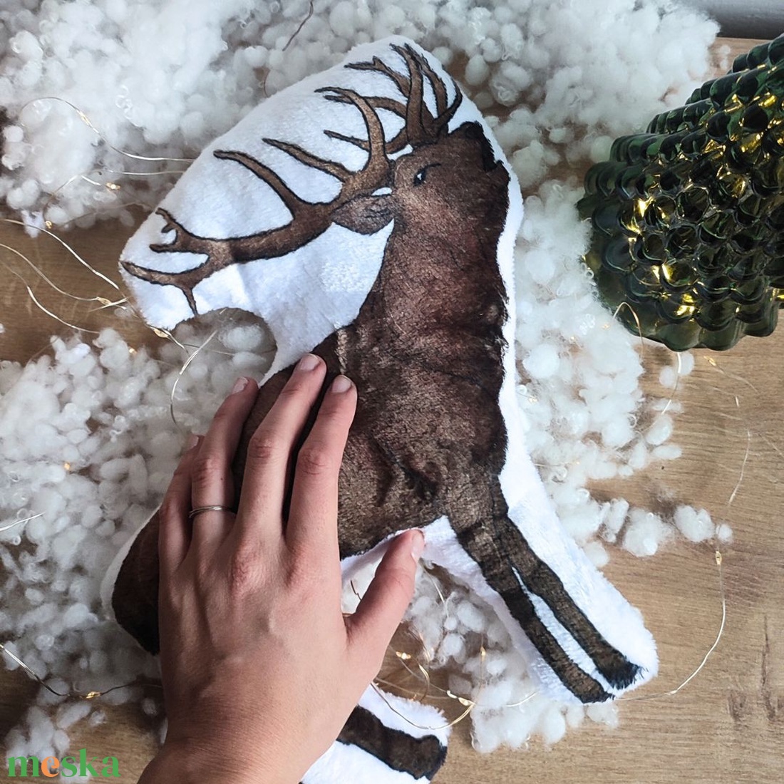 Szarvas formapárna - otthon & életmód - babaszoba, gyerekszoba - babaszoba, gyerekszoba - Meska.hu