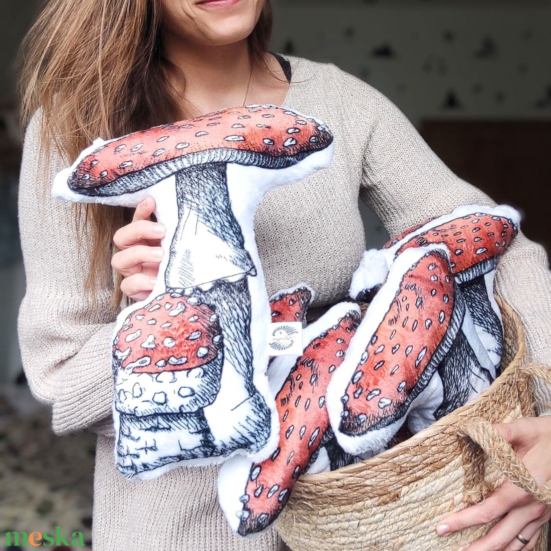 Mesegomba formapárna - otthon & életmód - babaszoba, gyerekszoba - gyerek díszpárna - Meska.hu