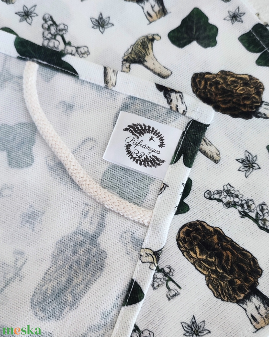 Asztali futó - kucsmagomba-rókagomba - nagy méret - otthon & életmód - konyhafelszerelés, tálalás - tálalás - tálalás - Meska.hu