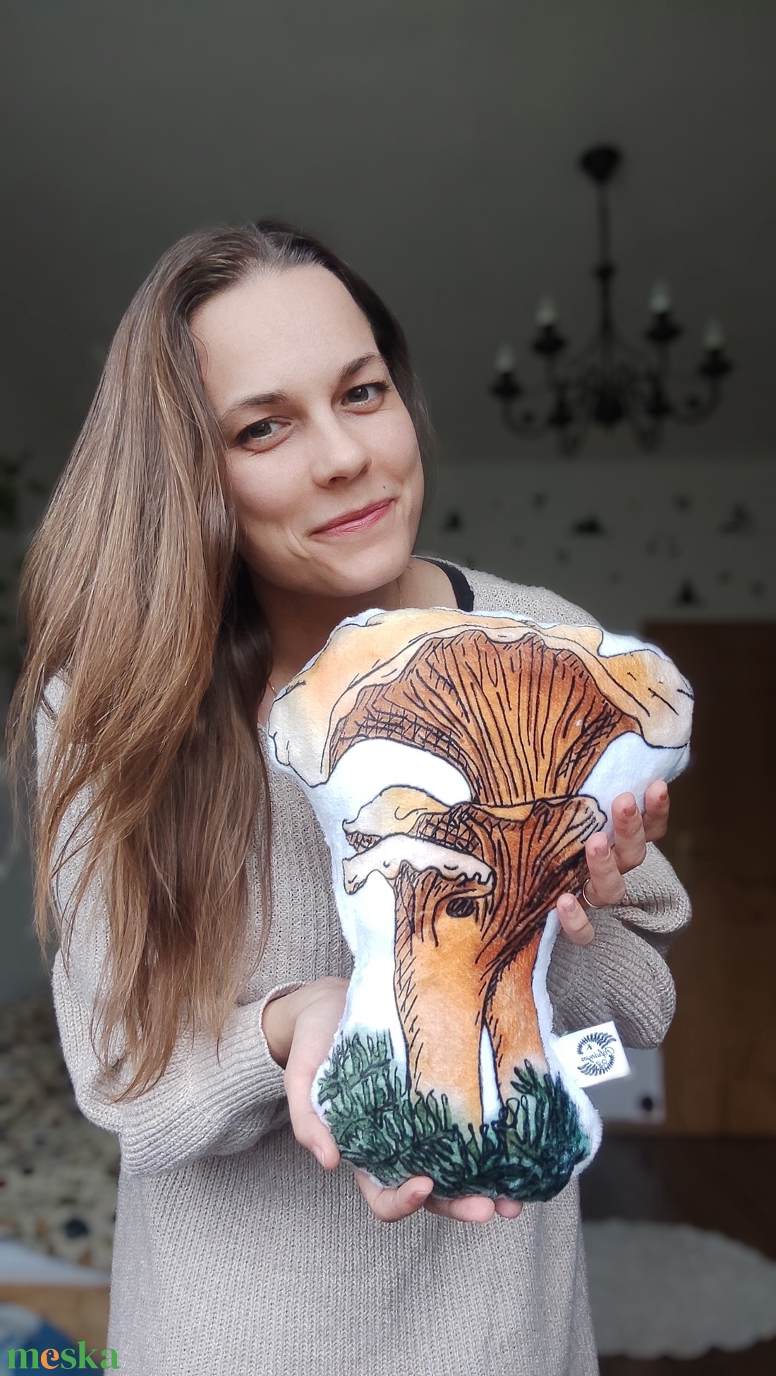 Rókagomba formapárna - otthon & életmód - lakástextil - párna & párnahuzat - forma párna - Meska.hu