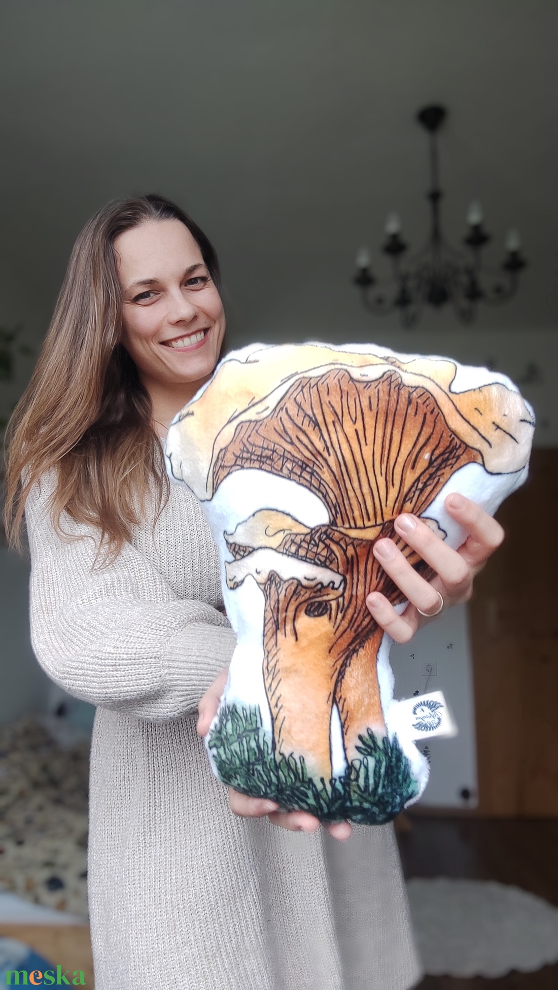 Rókagomba formapárna - otthon & életmód - lakástextil - párna & párnahuzat - forma párna - Meska.hu