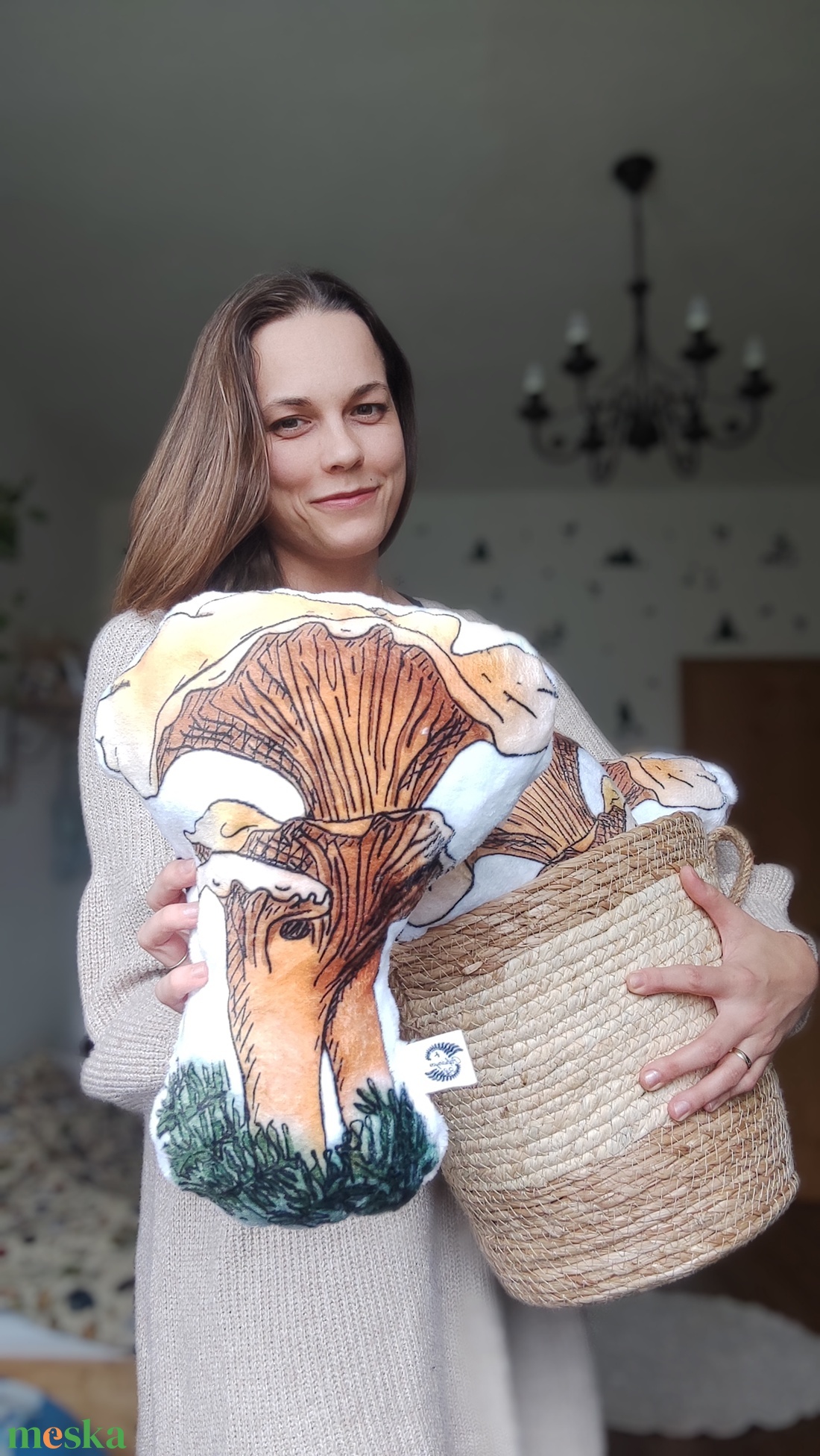 Rókagomba formapárna - otthon & életmód - lakástextil - párna & párnahuzat - forma párna - Meska.hu