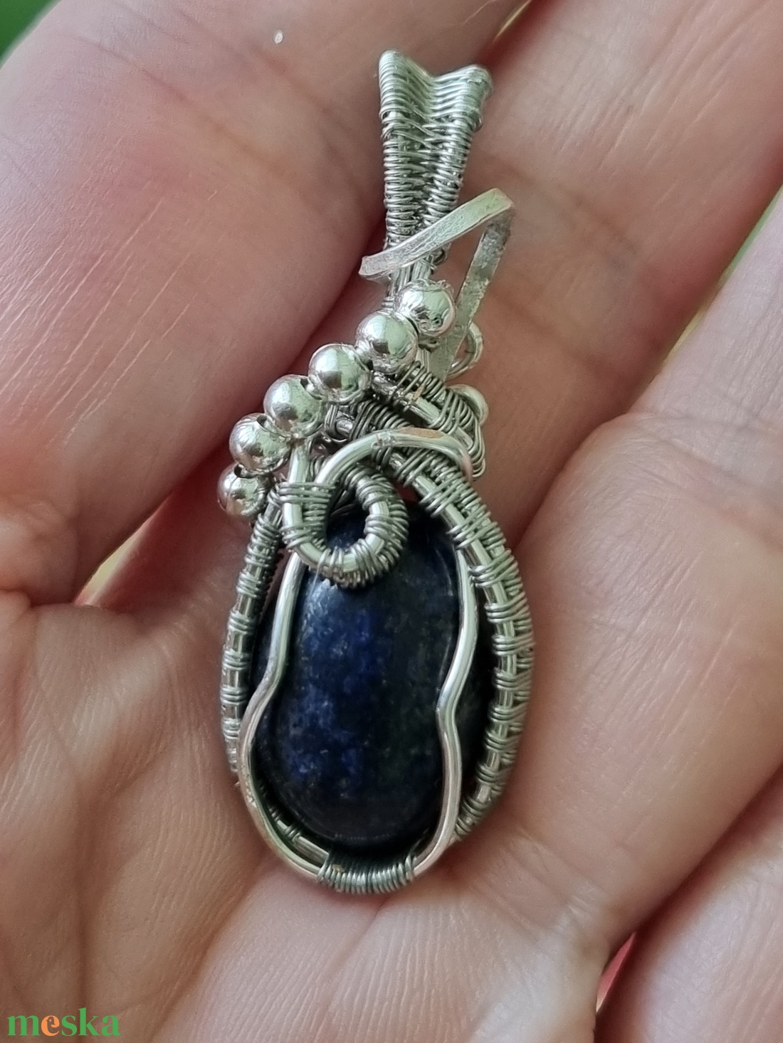 Lapis Lazuli ásvány medál - ékszer - nyaklánc - medál - Meska.hu Lapis Lazuli ásvány medál - ékszer - nyaklánc - medál - Meska.hu