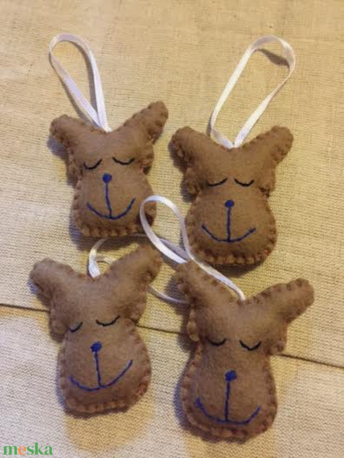 Mini rénszarvasok - karácsony - karácsonyi lakásdekoráció - karácsonyfadíszek - Meska.hu