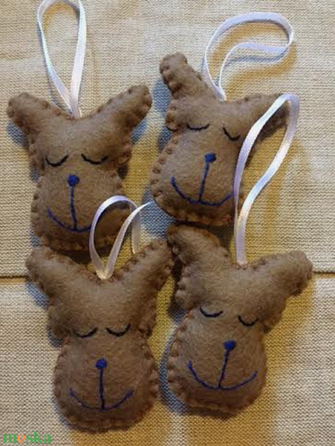 Mini rénszarvasok - karácsony - karácsonyi lakásdekoráció - karácsonyfadíszek - Meska.hu