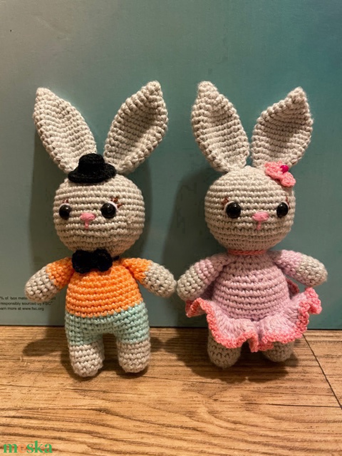 Húsvéti fiú nyuszi amigurami technikával - játék & sport - plüssállat & játékfigura - nyuszi - Meska.hu