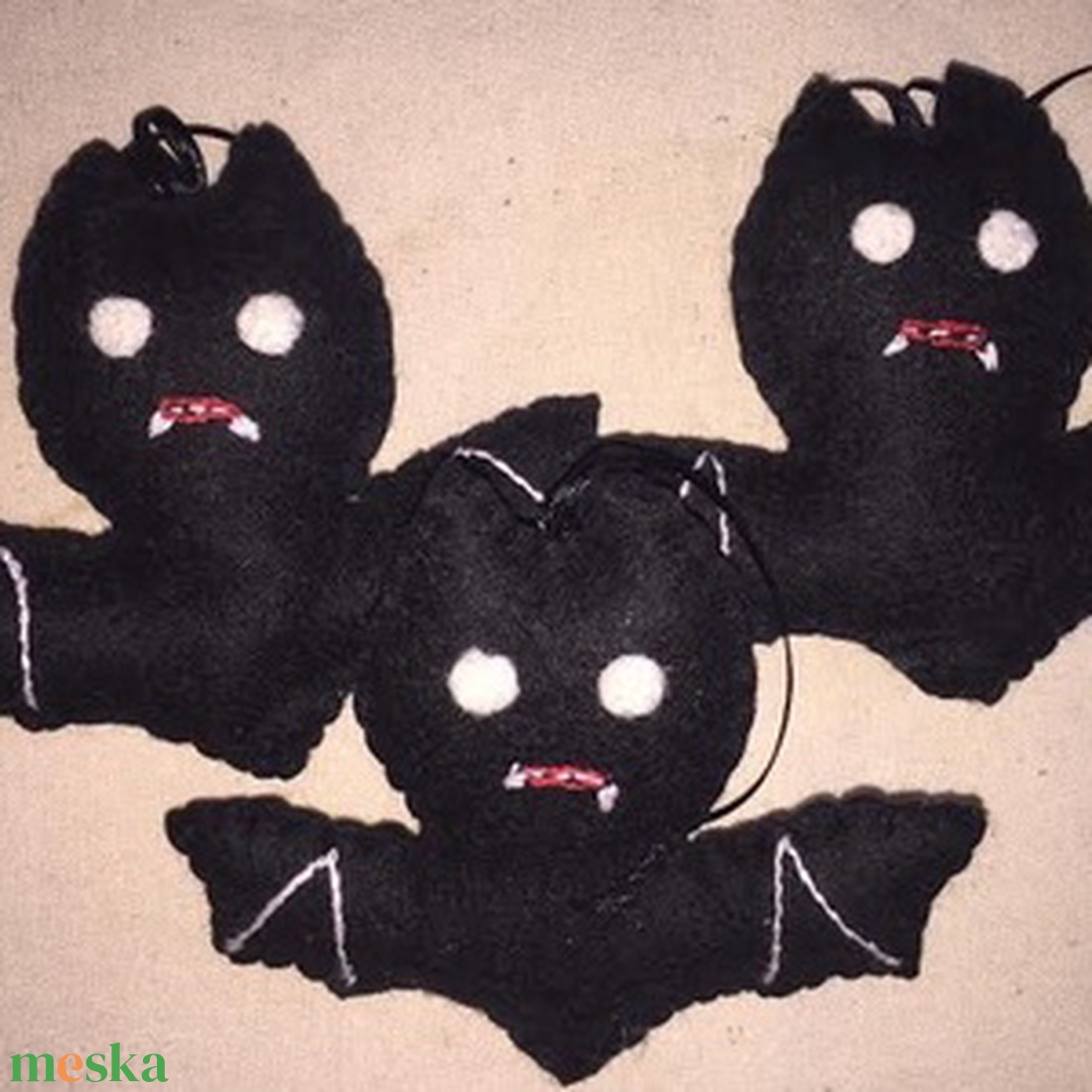 4 denevér és 4 szellem Sakura részére - otthon & életmód - dekoráció - halloween - halloweeni dekoráció - Meska.hu