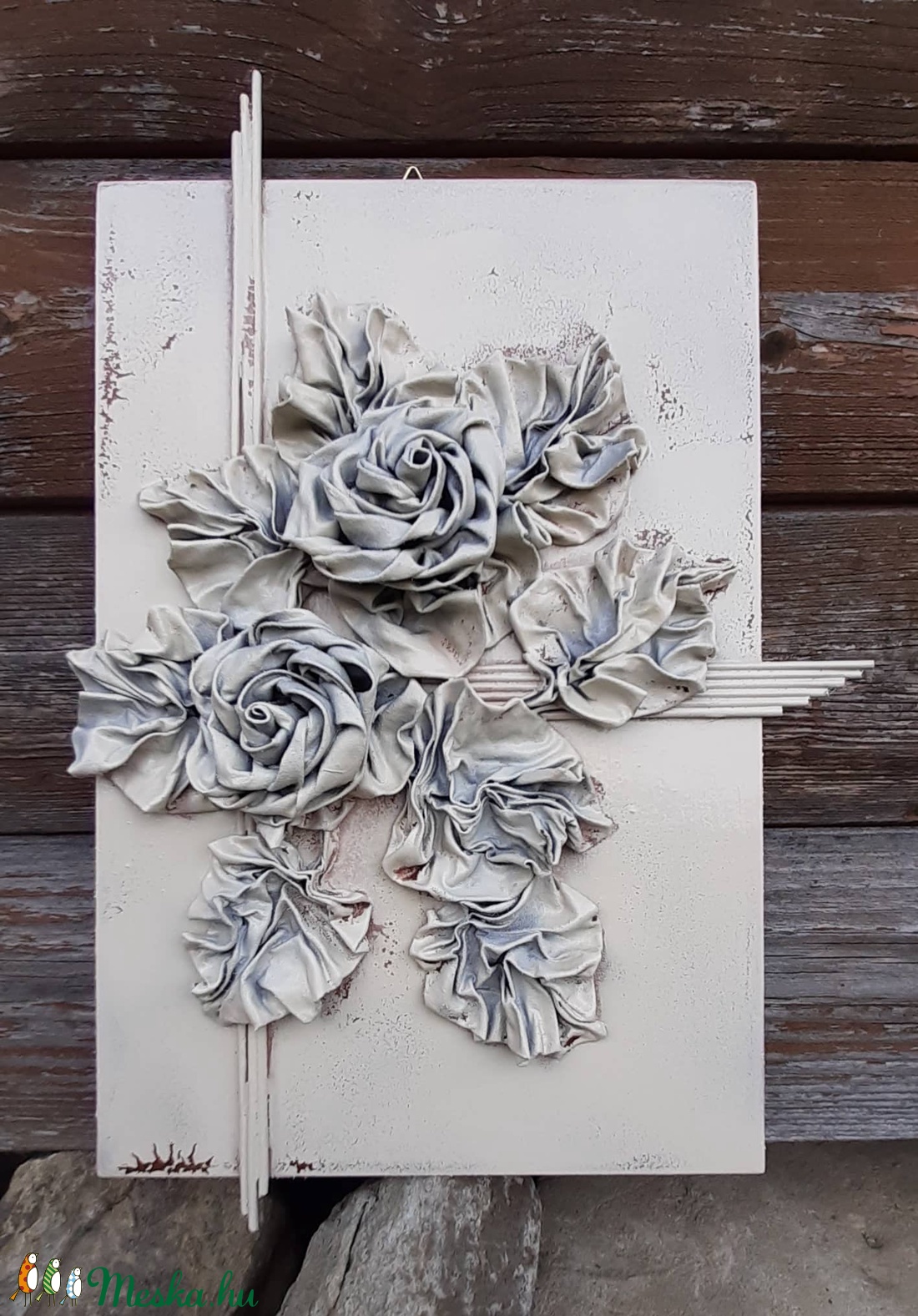  20x30cm-es falikép, textilszobrászattal készítve - otthon & életmód - dekoráció - kép & falikép - Meska.hu