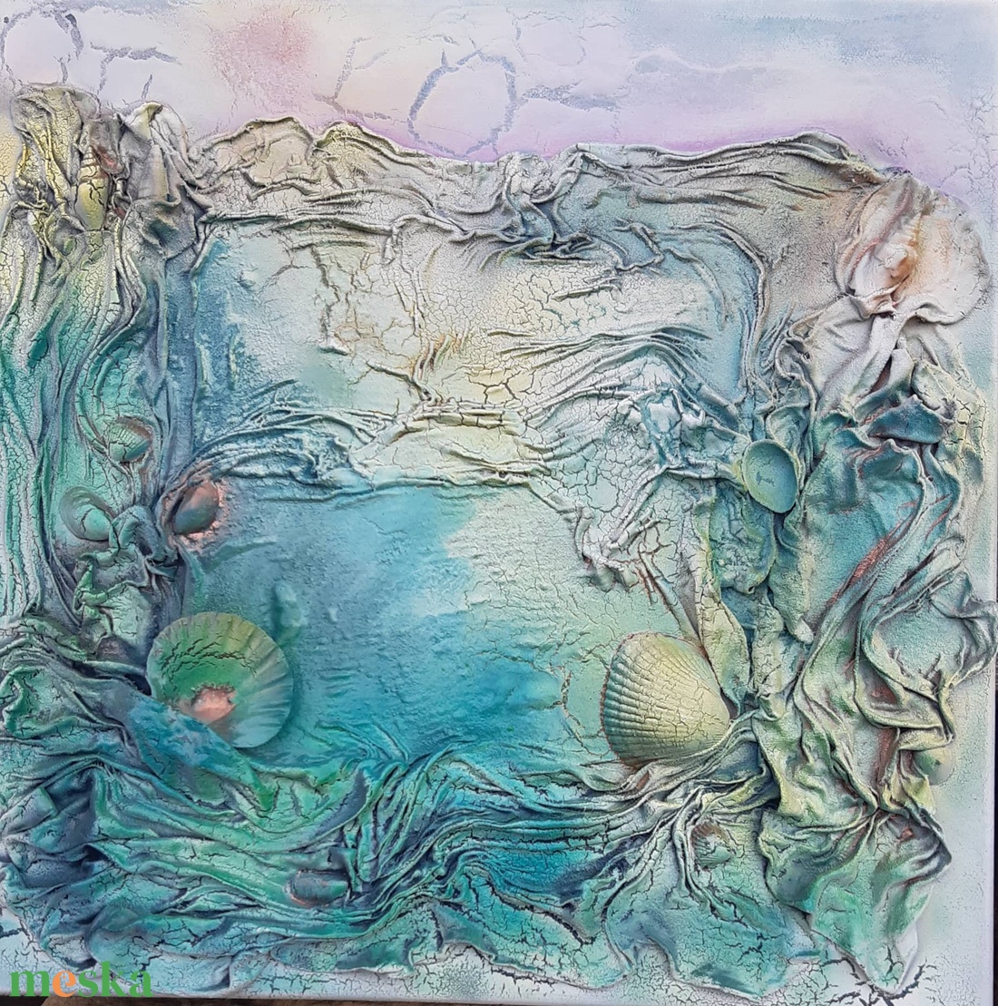 40x40cm-es kép a tengerről - művészet - más művészeti ág - Meska.hu