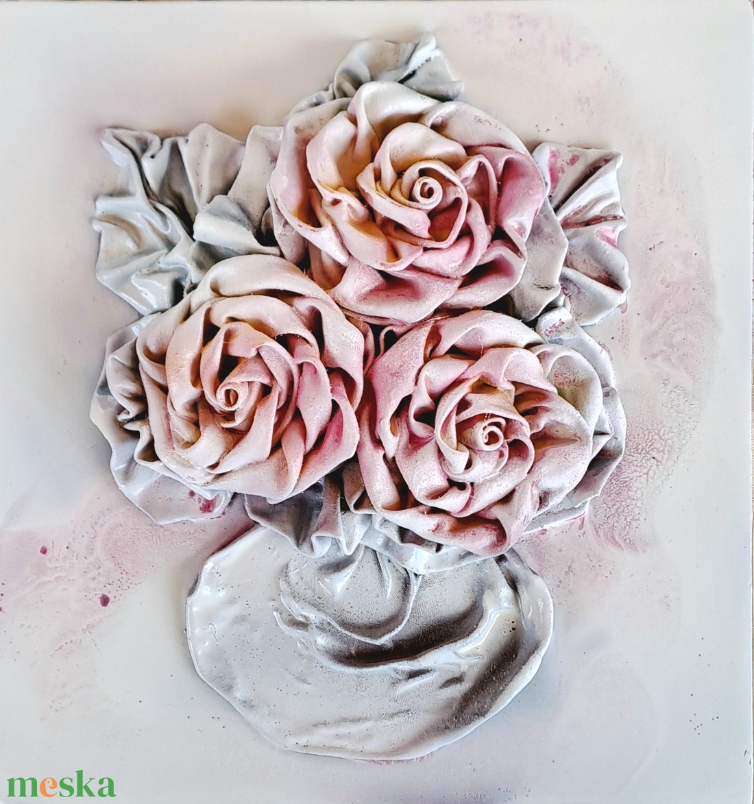 Rózsák, 20x20cm - otthon & életmód - dekoráció - kép & falikép - 3d képek - Meska.hu