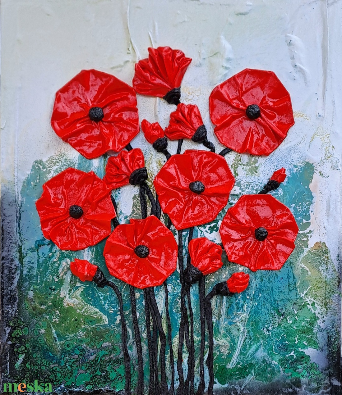 Pipacsok - otthon & életmód - dekoráció - kép & falikép - 3d képek - Meska.hu