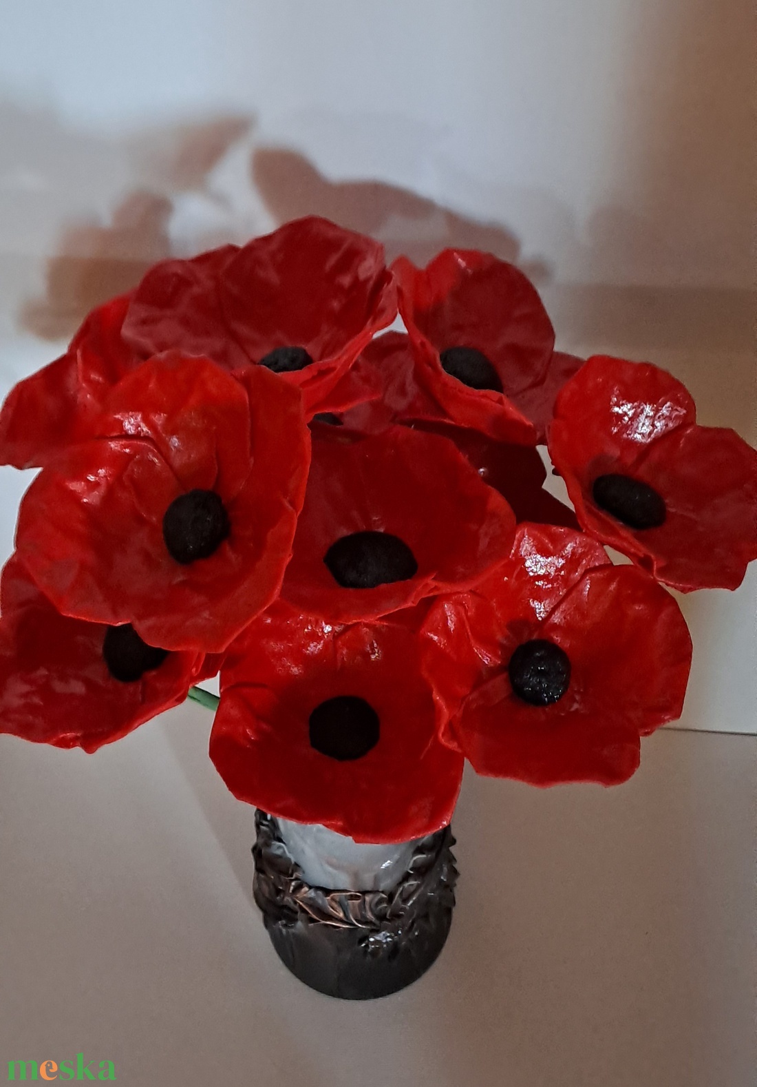 Pipacsok szálban - otthon & életmód - dekoráció - virágdísz és tartó - csokor & virágdísz - Meska.hu