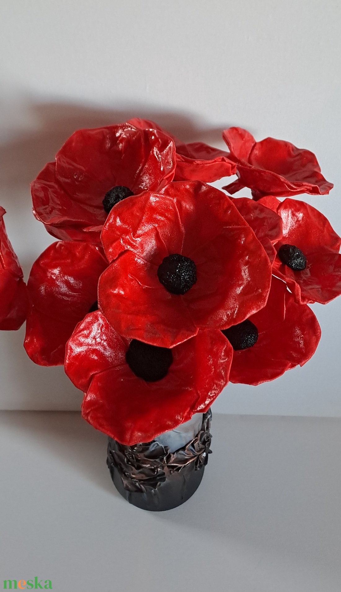 Pipacsok szálban - otthon & életmód - dekoráció - virágdísz és tartó - csokor & virágdísz - Meska.hu