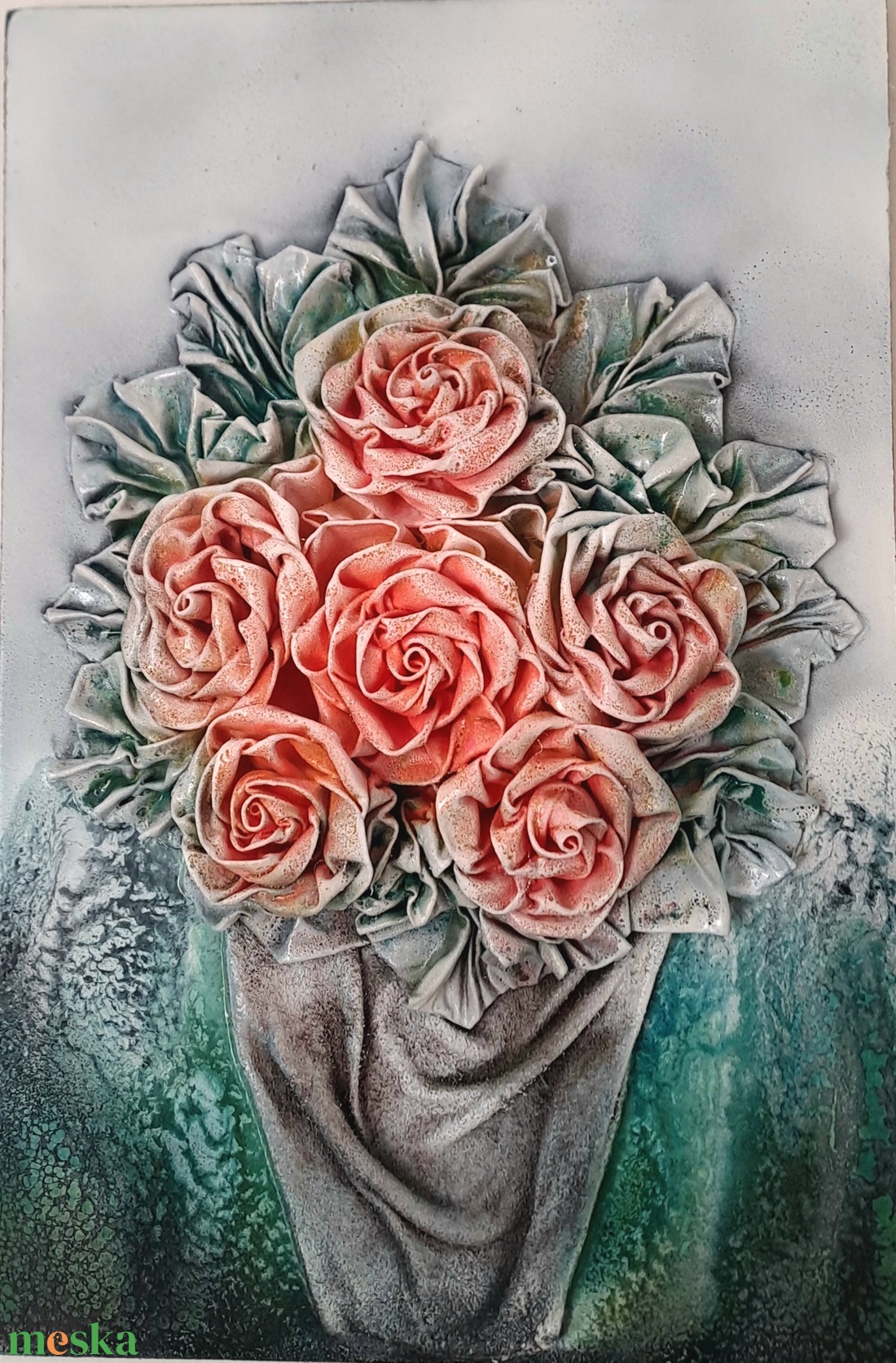 Rózsák vázában - otthon & életmód - dekoráció - kép & falikép - 3d képek - Meska.hu