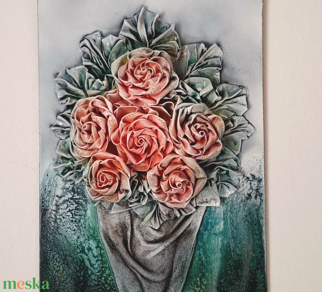 Rózsák vázában - otthon & életmód - dekoráció - kép & falikép - 3d képek - Meska.hu