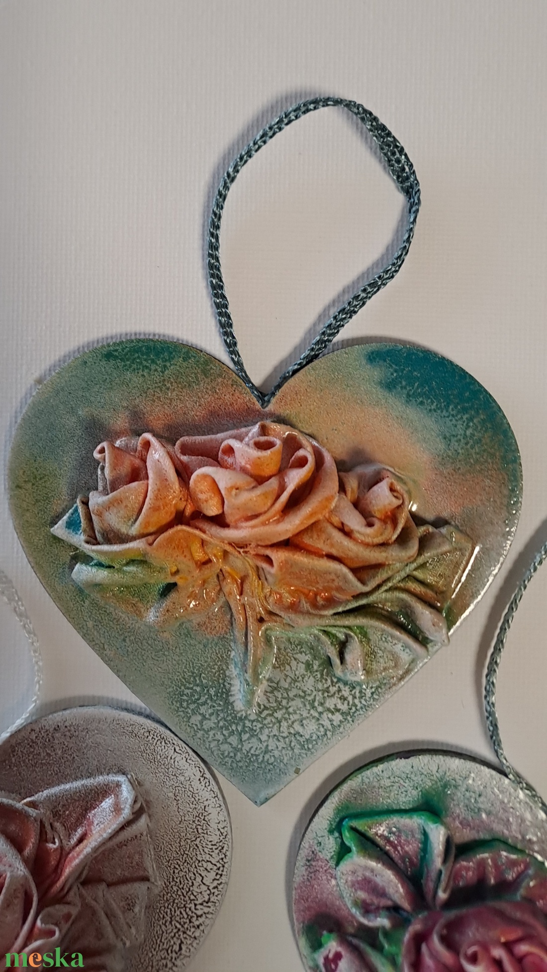 Rózsás szívek - otthon & életmód - dekoráció - kép & falikép - 3d képek - Meska.hu