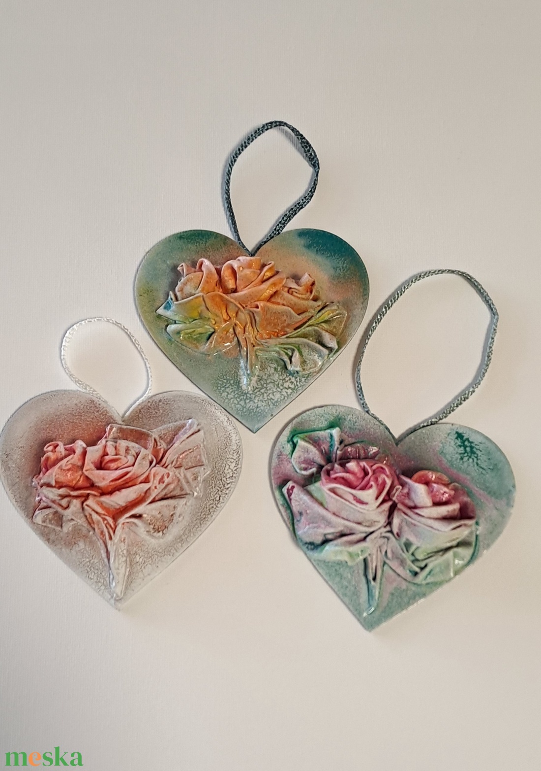 Rózsás szívek - otthon & életmód - dekoráció - kép & falikép - 3d képek - Meska.hu