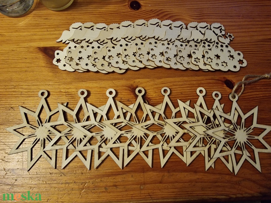 Karácsonyi fa díszek 2db/csomag - karácsony - karácsonyi lakásdekoráció - karácsonyfadíszek - Meska.hu