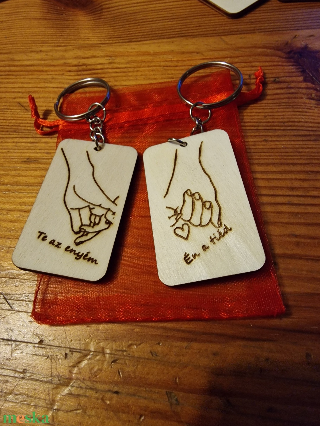 Én a tiéd kulcstartók - táska & tok - kulcstartó & táskadísz - kulcstartó - Meska.hu