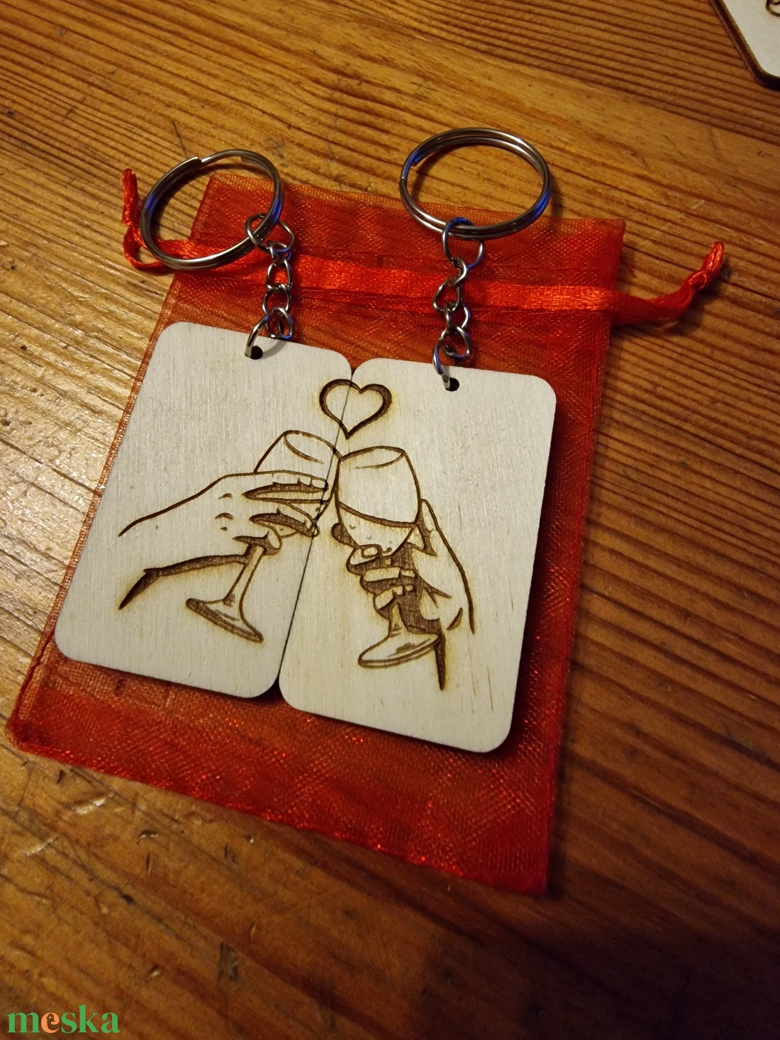 Boros szerelmes és barátság kulcstartó - táska & tok - kulcstartó & táskadísz - kulcstartó - Meska.hu