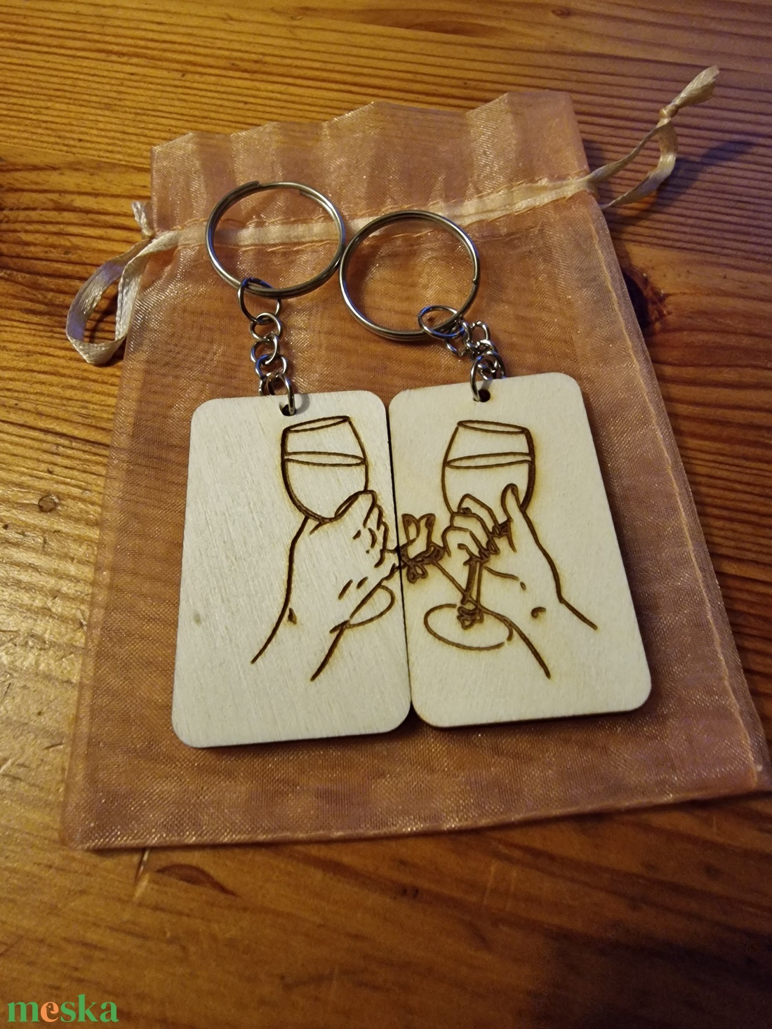 Boros szerelmes és barátság kulcstartó - táska & tok - kulcstartó & táskadísz - kulcstartó - Meska.hu