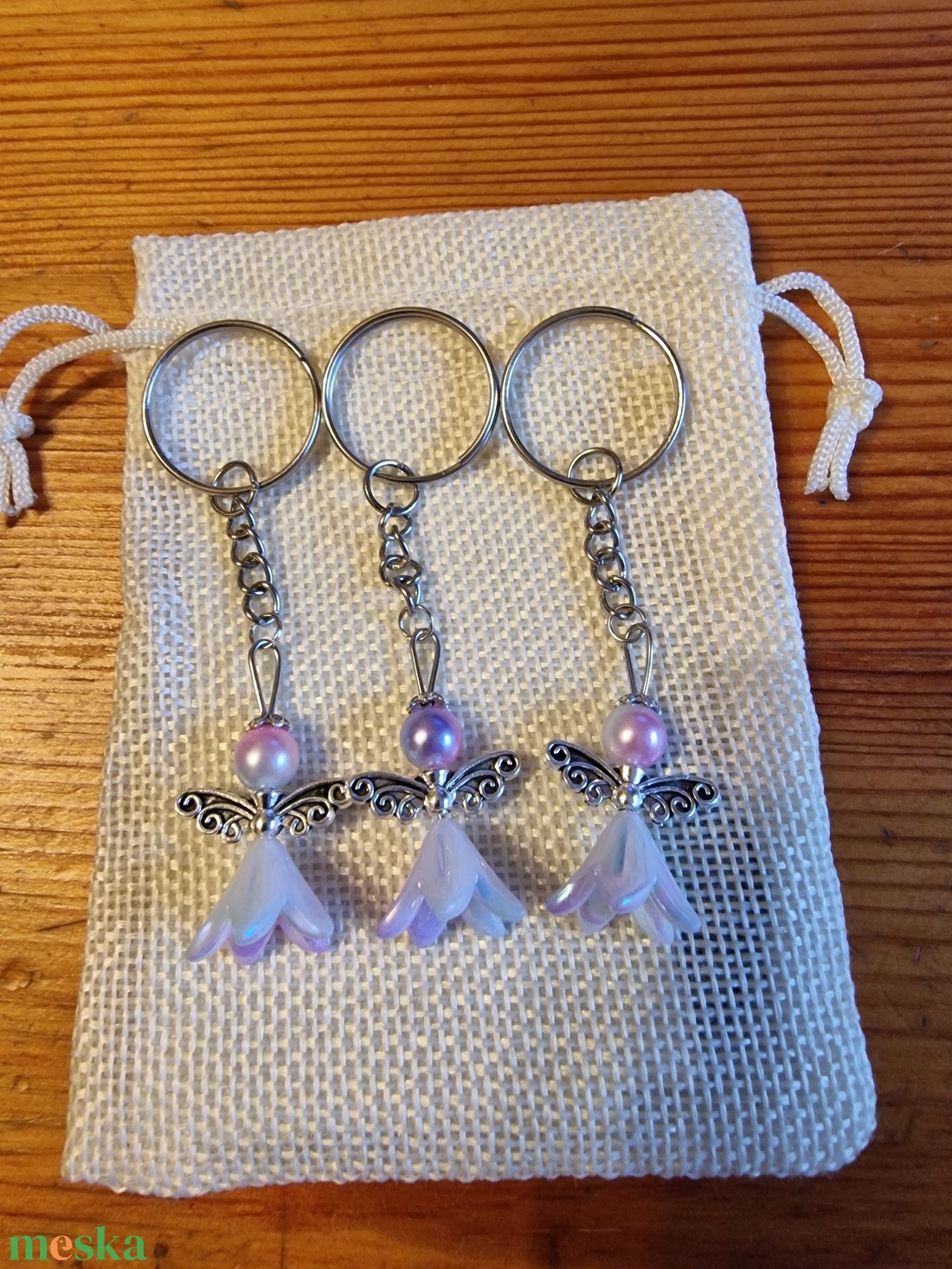 Angyalka kulcstartó 3db/csomag - táska & tok - kulcstartó & táskadísz - kulcstartó - Meska.hu