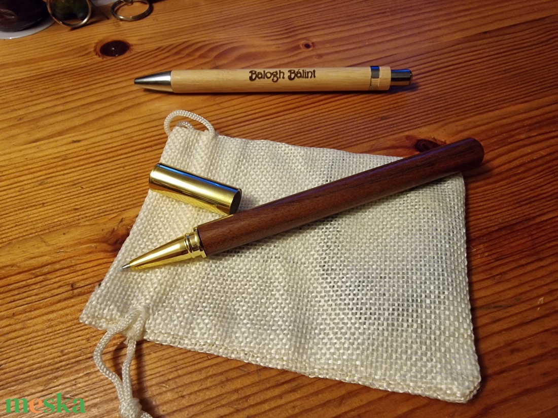 Rózsafa tollak gravírozva - otthon & életmód - papír, írószer - ceruza & toll - Meska.hu