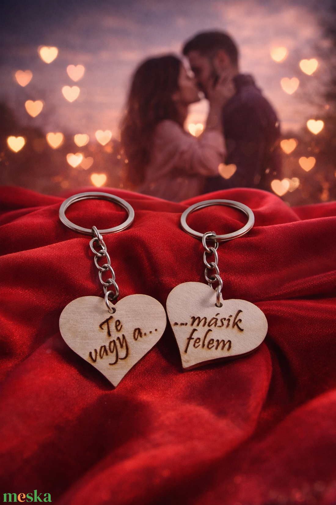 Te vagy a másik felem kulcstartó - táska & tok - kulcstartó & táskadísz - kulcstartó - Meska.hu