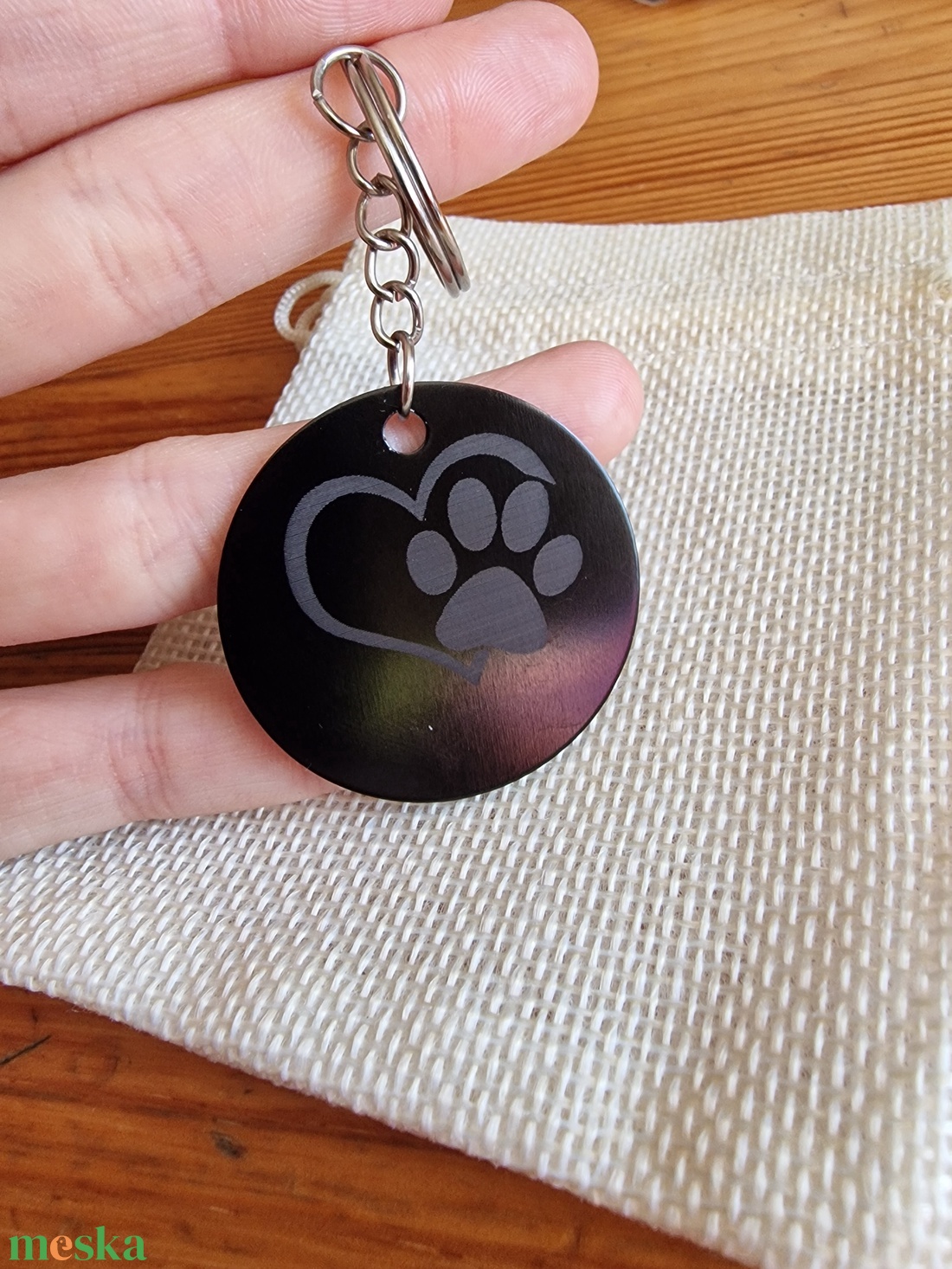 Fém kutya biléta / kulcstartó - otthon & életmód - kisállatoknak - kutyáknak - kutya biléta - Meska.hu